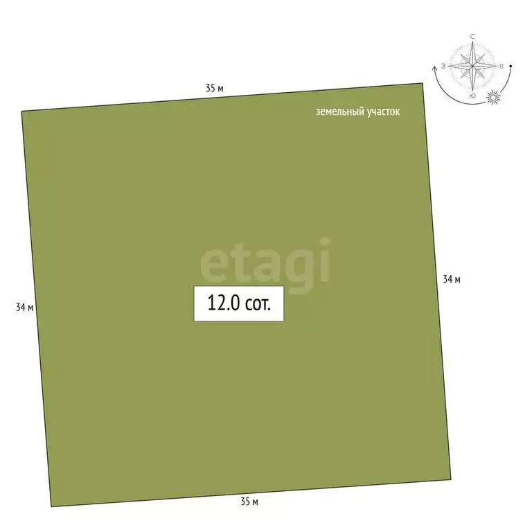 Участок в Советский район, село Шульгин Лог (12 м) - Фото 1