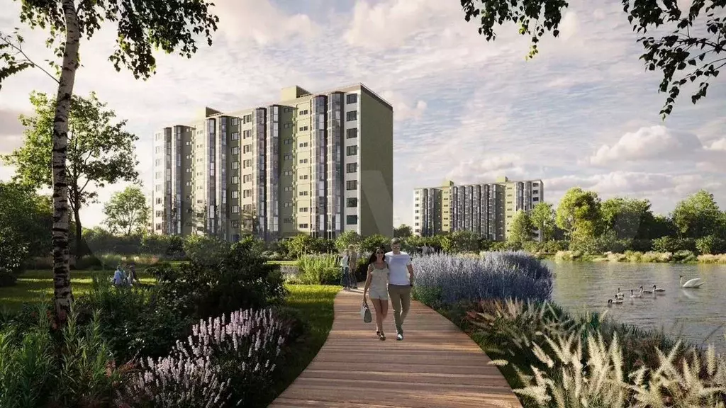 1-к. квартира, 34,8 м, 8/9 эт. - Фото 1