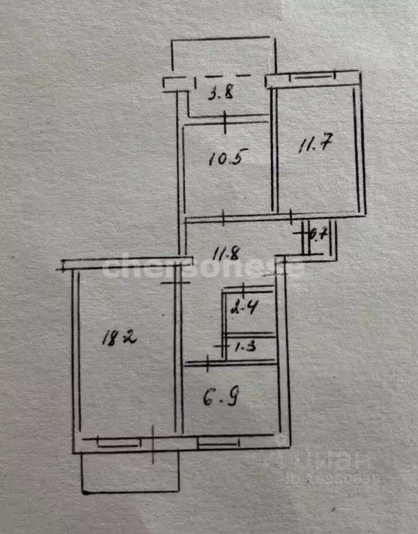 3-к кв. Севастополь ул. Генерала Жидилова, 32 (67.3 м) - Фото 2