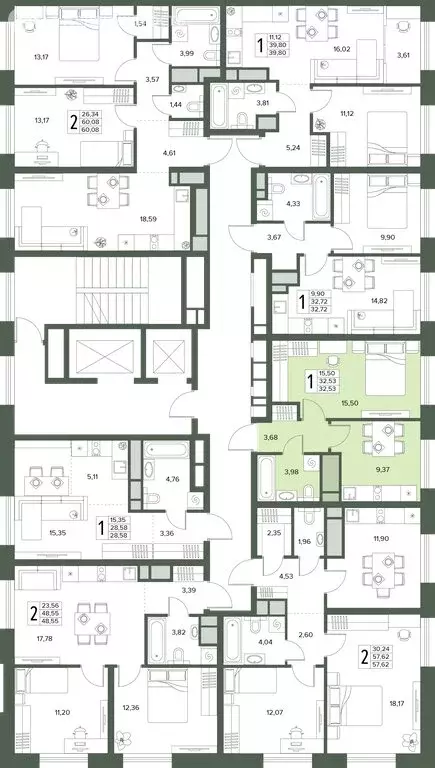 1-комнатная квартира: Московская область, Серпухов (32.68 м) - Фото 2