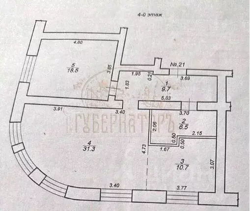 2-к кв. Тверская область, Тверь наб. Степана Разина, 2 (76.7 м) - Фото 1