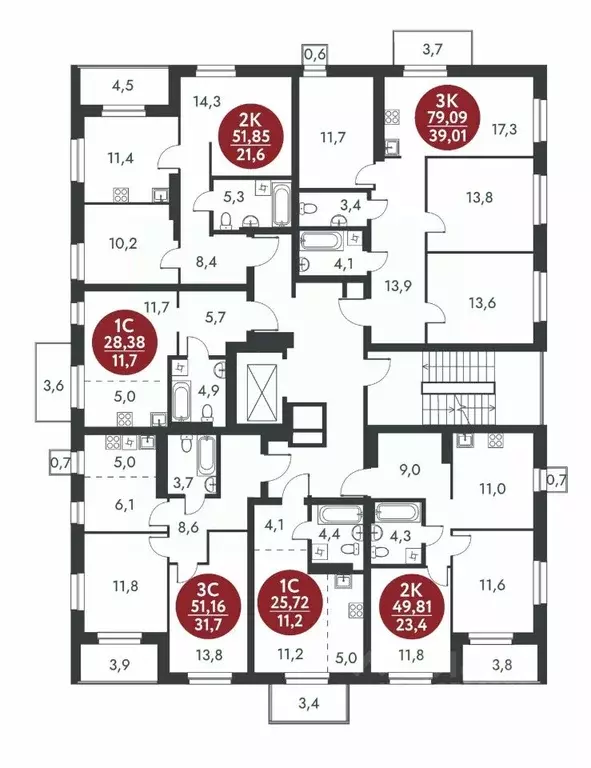 3-к кв. Новосибирская область, Новосибирск Скандинавские Кварталы ... - Фото 2