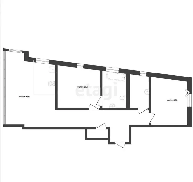 3-комнатная квартира: Воронеж, улица Сакко и Ванцетти, 78А (120 м) - Фото 1