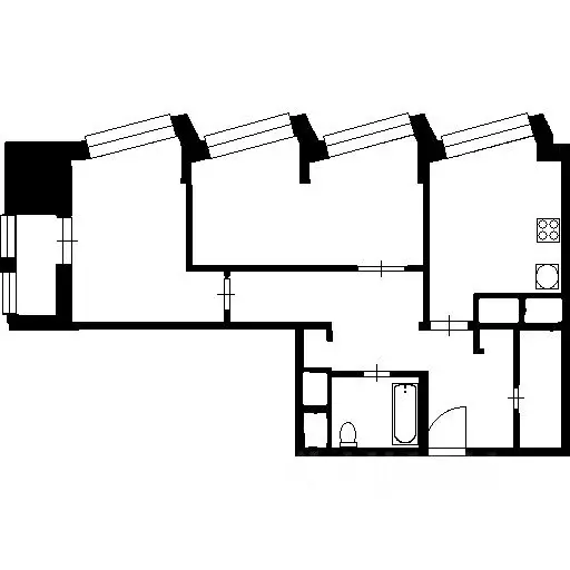 2-к кв. Москва Красногвардейский бул., 15С2 (71.0 м) - Фото 1