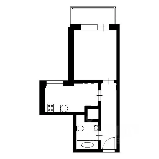 1-к кв. Воронежская область, Воронеж бул. Олимпийский, 6 (36.3 м) - Фото 2