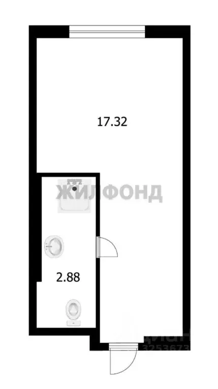 Студия Новосибирская область, Новосибирск Ипподромская ул., 15 (20.2 ... - Фото 1