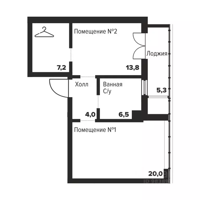 1-к кв. Челябинская область, Челябинск ул. Труда, 157А (51.5 м) - Фото 0