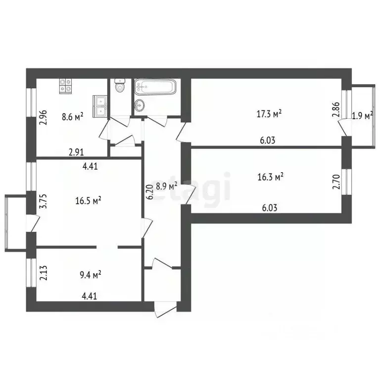 Комната Санкт-Петербург, Санкт-Петербург, Петергоф Суворовская ул., ... - Фото 2