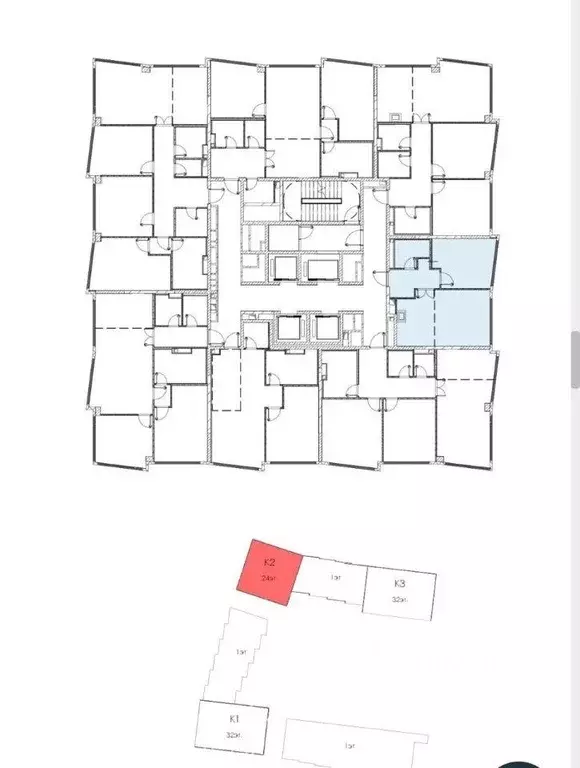 Квартира, 2 комнаты, 51.5 м - Фото 1