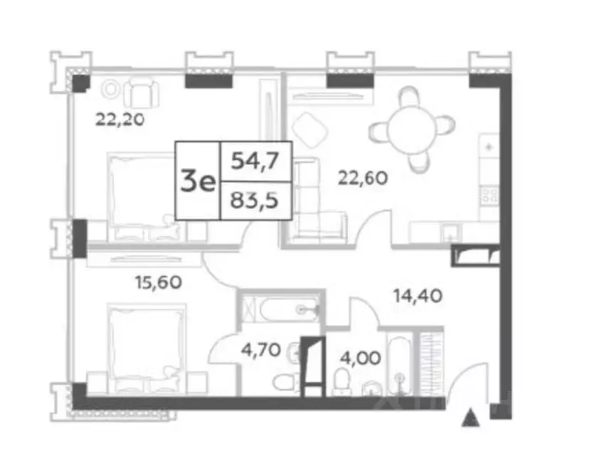 3-к кв. Москва просп. Генерала Дорохова, вл1к2 (83.5 м) - Фото 0