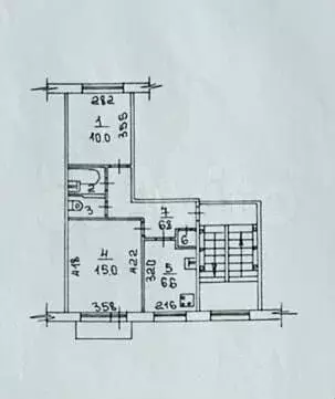 2-к. квартира, 43,2 м, 5/5 эт. - Фото 0