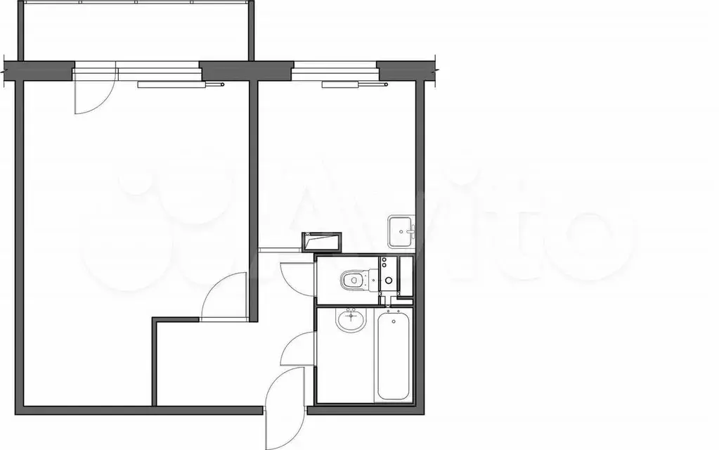 2-к. квартира, 45 м, 5/5 эт. - Фото 0