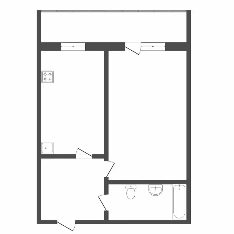 1-комнатная квартира: Тюмень, Газопромысловая улица, 6 (37.4 м) - Фото 1