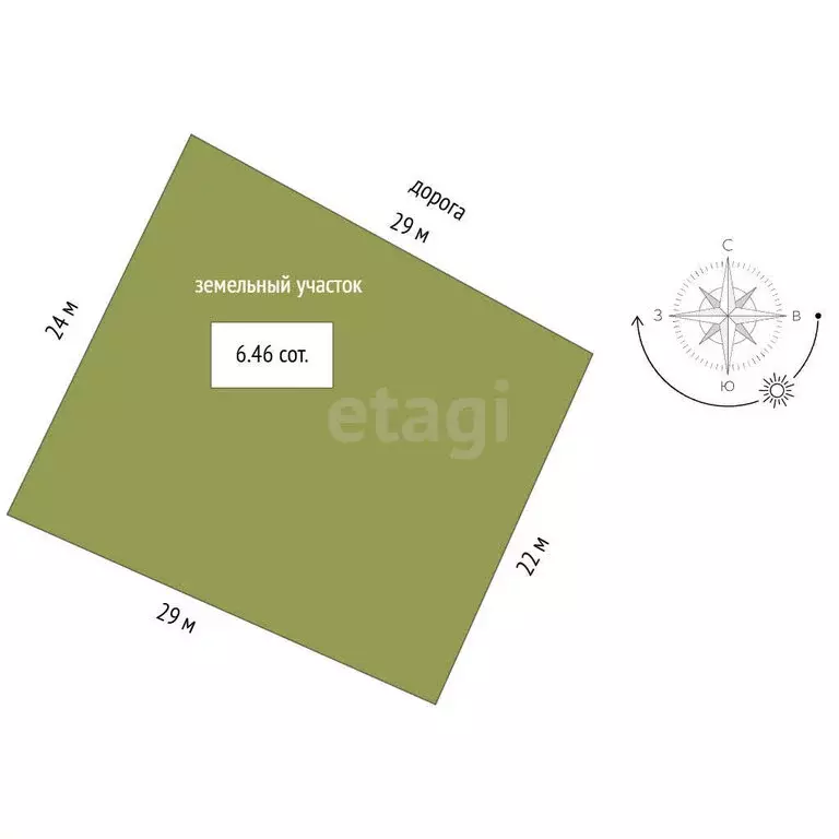 Участок в Заводоуковск, улица Гилёвская Роща (6.46 м) - Фото 1