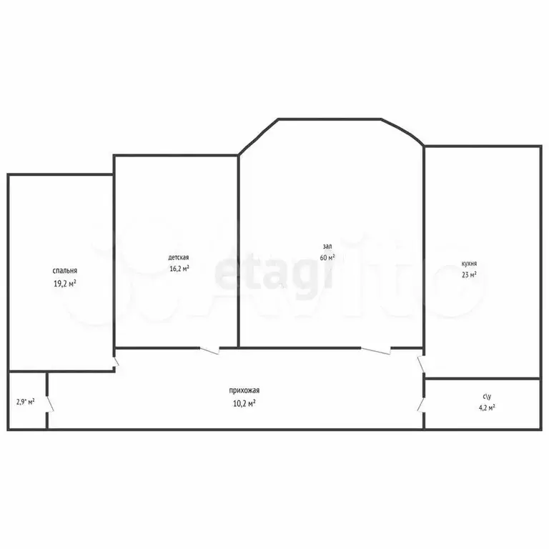 3-к. квартира, 135 м, 6/9 эт. - Фото 0