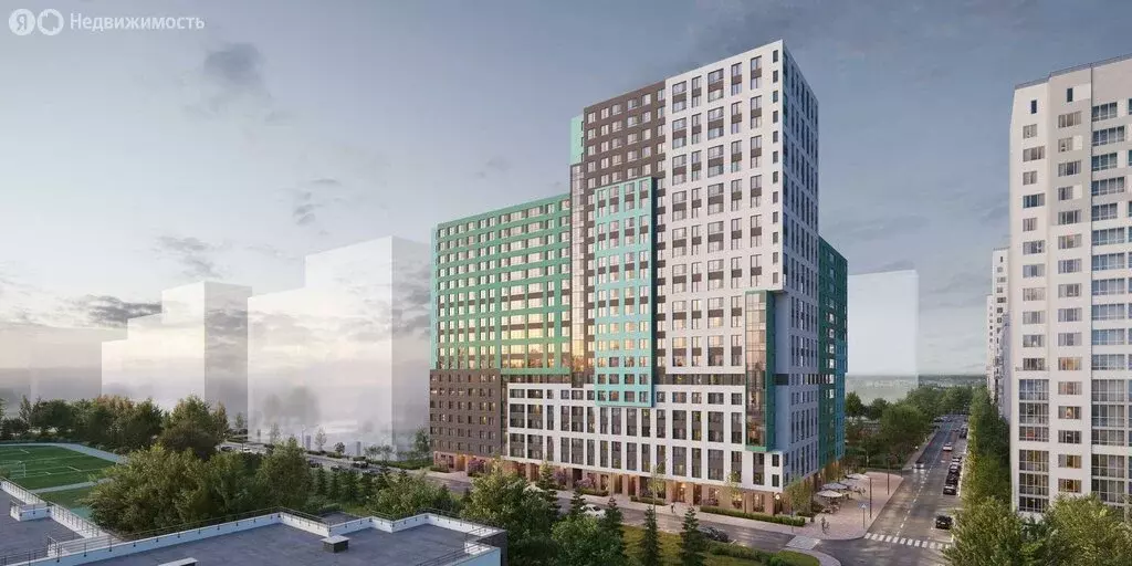 Квартира-студия: деревня Новосаратовка, улица Первых, 8к1 (30.62 м) - Фото 1