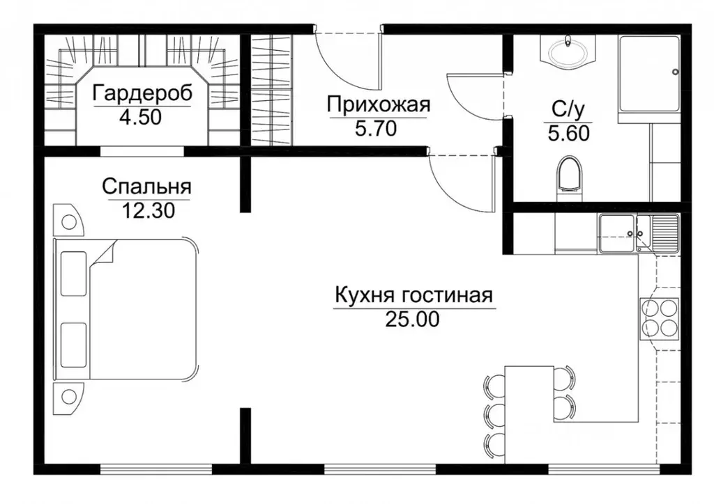 2-к кв. Санкт-Петербург Московский просп., 172к7 (56.0 м) - Фото 1