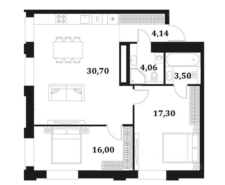 3-к кв. Москва Автозаводская ул., 26/1 (75.36 м) - Фото 1