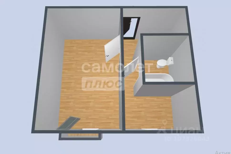 1-к кв. Приморский край, Фокино ул. Ленина, 11А (30.1 м) - Фото 2