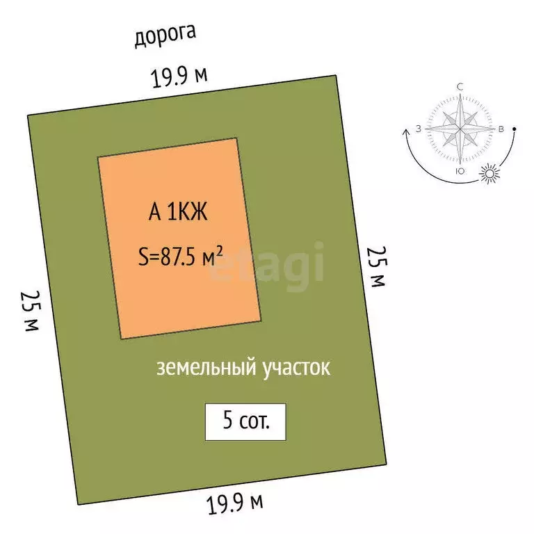 Дом в Перевалово, 8-й Федеральный проезд (87.5 м) - Фото 1