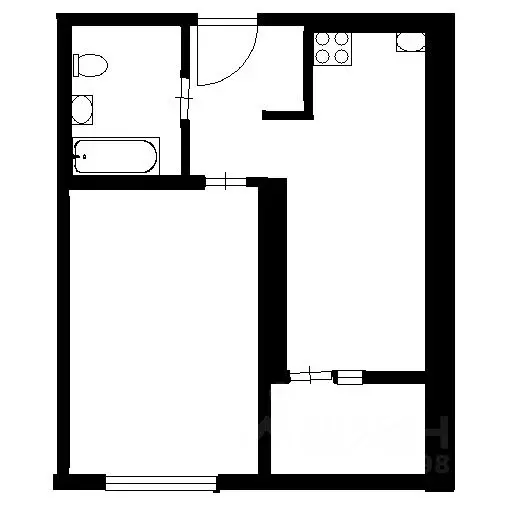 1-к кв. Татарстан, Казань ул. Азата Аббасова, 13 (34.0 м) - Фото 1