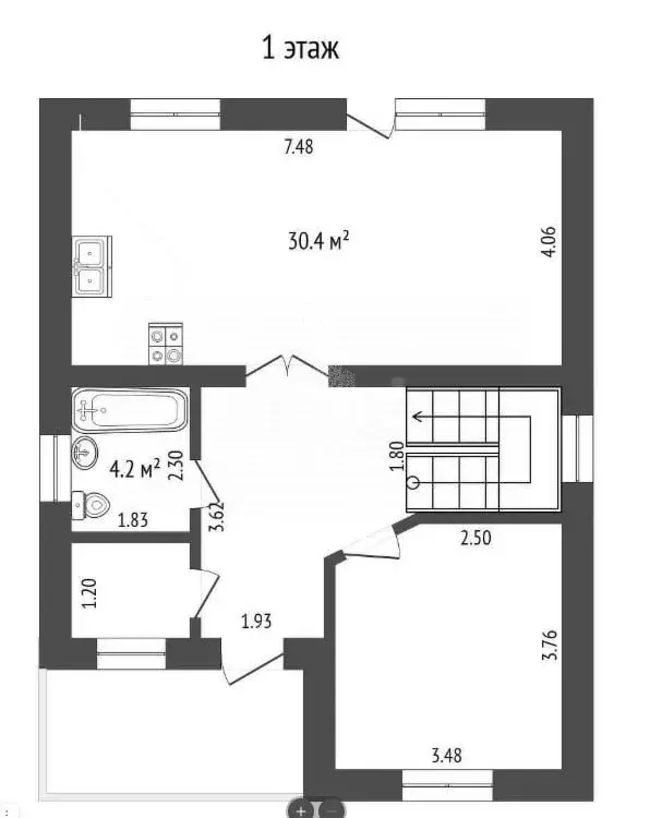 Дом в микрорайон Казарово, Казаровская улица (133 м) - Фото 2