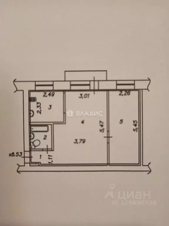 2-к кв. Владимирская область, Владимир Михайловская ул., 8 (41.7 м) - Фото 1