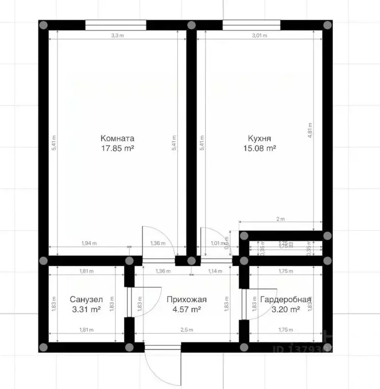 1-к кв. Кабардино-Балкария, Нальчик ул. Тарчокова, 31к1 (45.3 м) - Фото 1