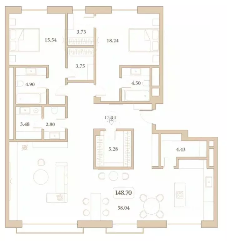 2-к кв. Краснодарский край, Анапа ул. Толстого, 26 (148.7 м) - Фото 2