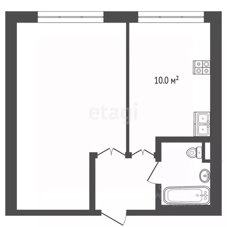 1-к кв. Москва Большая Академическая ул., 77К4 (34.6 м) - Фото 1