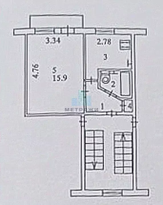 1-к кв. Калужская область, Калуга Тарутинская ул., 186к1 (28.7 м) - Фото 2