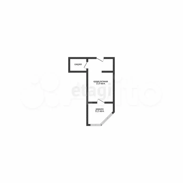 1-к. квартира, 40 м, 2/6 эт. - Фото 0