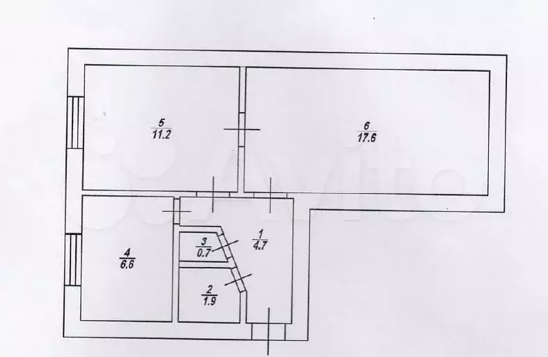 Аукцион: 2-к. квартира, 43,1 м, 1/1 эт. - Фото 0