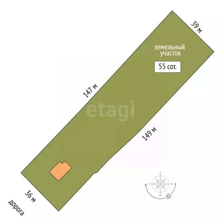 Дом в Тамбовская область, Тамбовский муниципальный округ, д. Орловка ... - Фото 1