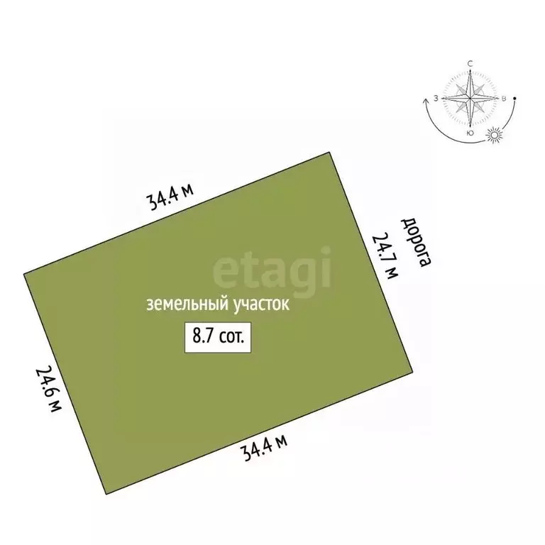 Участок в Костромская область, Нерехта  (8.74 сот.) - Фото 1