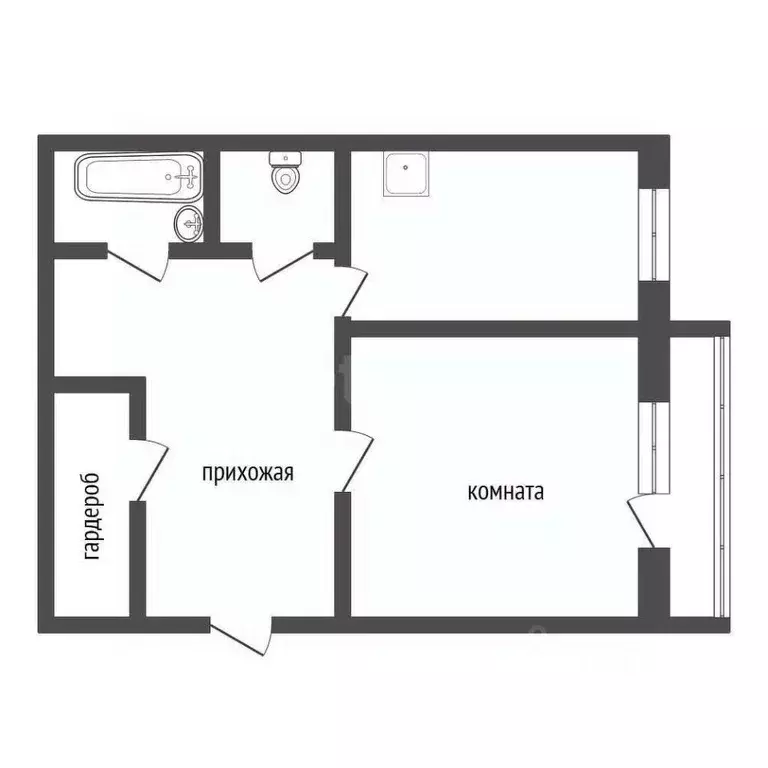 1-к кв. Красноярский край, Красноярск Абытаевская ул., 4 (38.2 м) - Фото 1