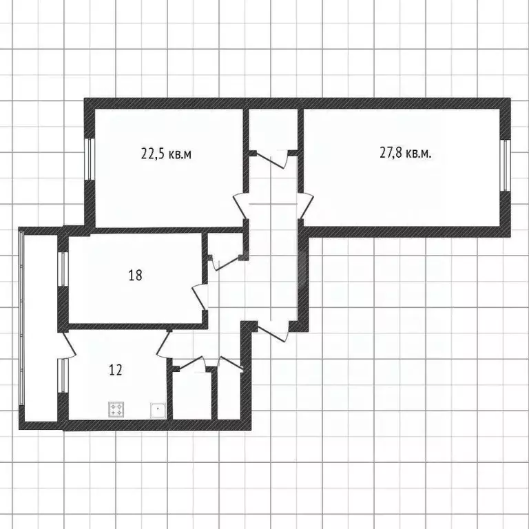 3-к кв. Белгородская область, Белгород ул. Щорса, 55 (106.9 м) - Фото 2