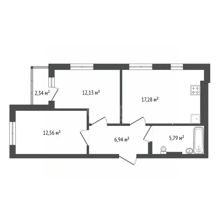 2-к кв. Башкортостан, Уфа ул. Фатыха Иксанова, 3 (56.0 м) - Фото 1