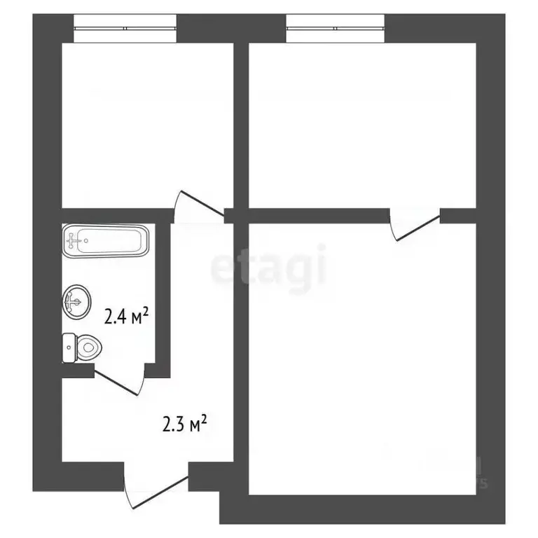 2-к кв. Владимирская область, Ковров Летняя ул., 84 (38.4 м) - Фото 2