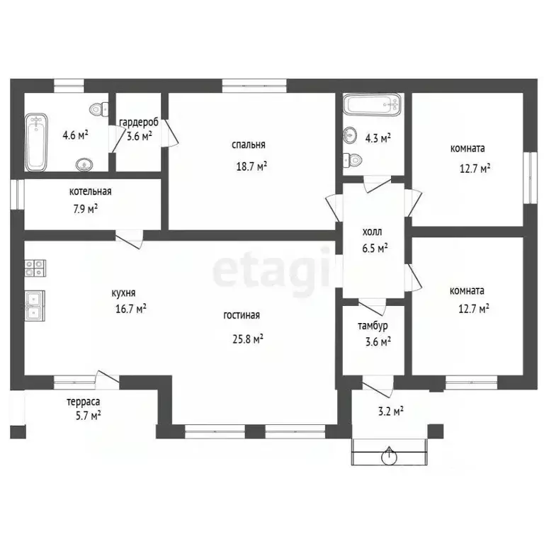 Дом в Челябинская область, Миасс ул. Мечникова, 51 (120 м) - Фото 2