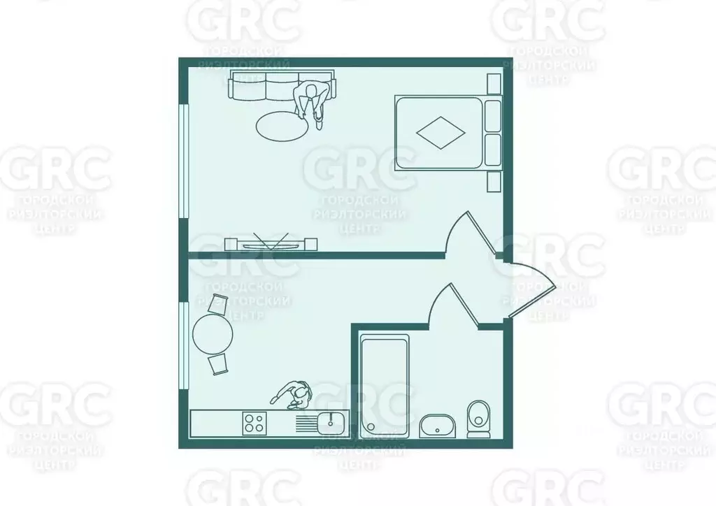 1-к кв. Краснодарский край, Сочи ул. Параллельная, 38 (30.0 м) - Фото 2