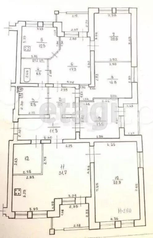 6-к кв. Волгоградская область, Волгоград Ангарская ул., 69/2 (230.0 м) - Фото 2