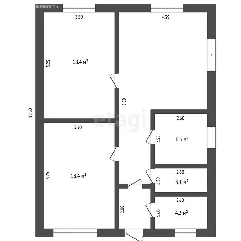 Дом в посёлок городского типа Богандинский, Цветочная улица (85.8 м) - Фото 1