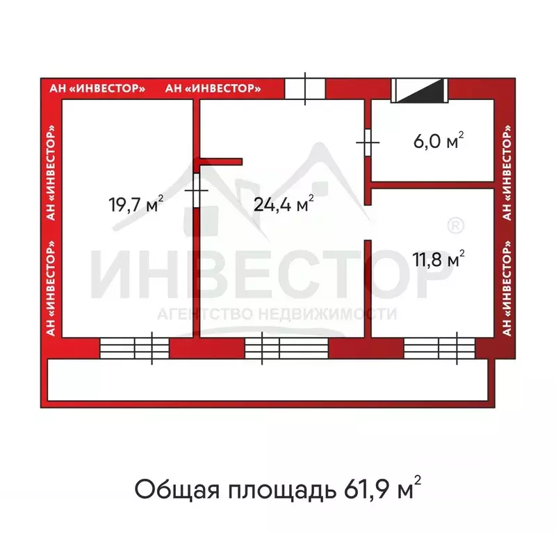 2-к кв. Челябинская область, Челябинск ул. Братьев Кашириных, 166 ... - Фото 0