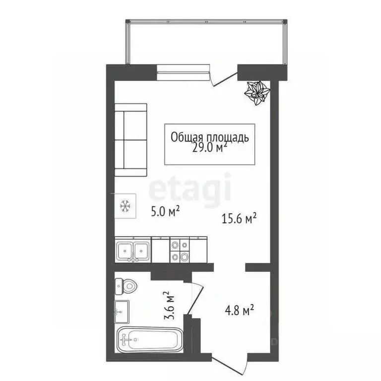 Студия Новосибирская область, Новосибирск Красный просп., 179/1 (29.0 ... - Фото 1