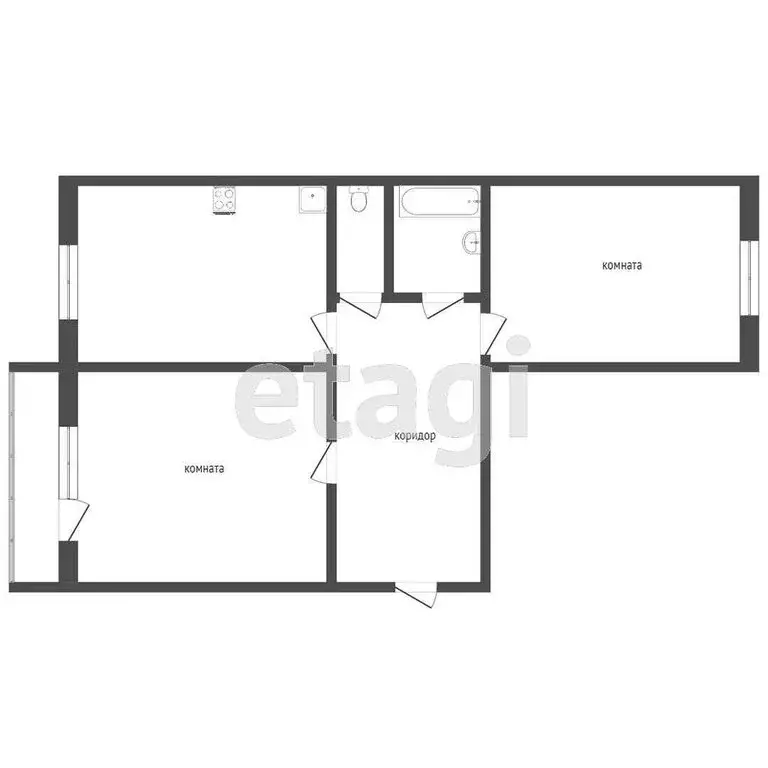 2-комнатная квартира: Миасс, улица Нахимова, 20 (52.8 м) - Фото 1