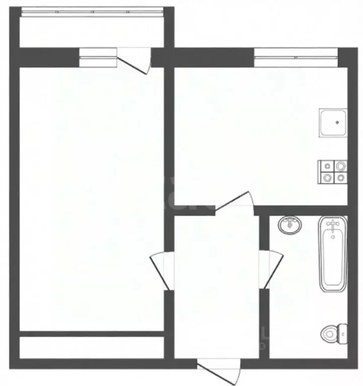 1-к кв. Ярославская область, Ярославль ул. Брагинская, 3 (32.5 м) - Фото 2