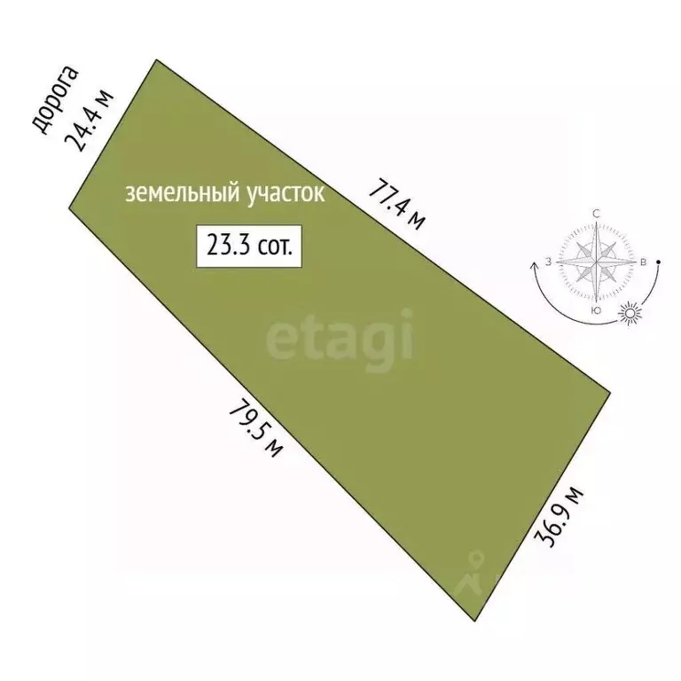 Участок в Татарстан, Тукаевский район, Калмиинское с/пос, д. ... - Фото 2