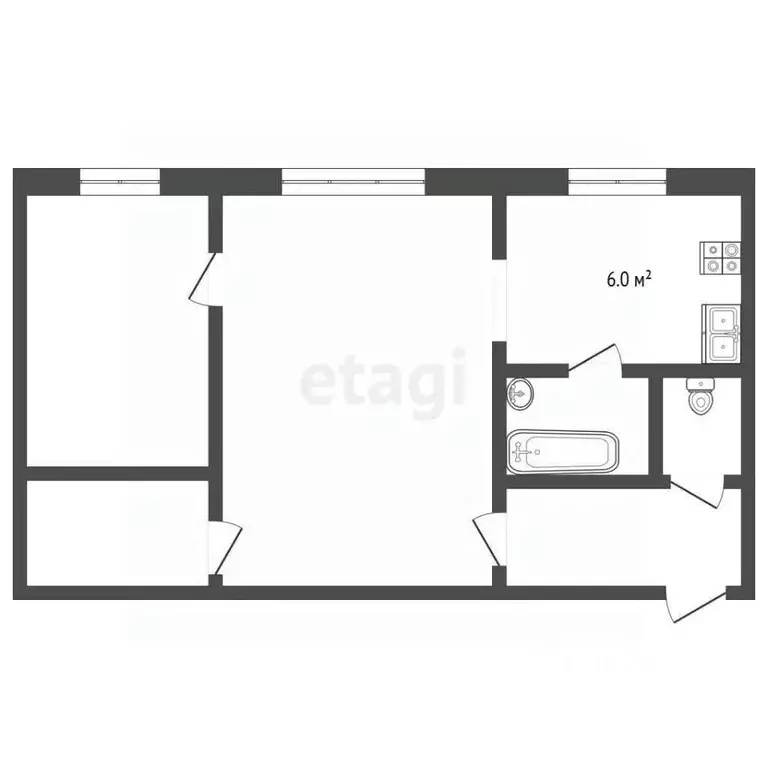 2-к кв. Архангельская область, Котлас ул. Мелентьева, 14 (40.0 м) - Фото 2