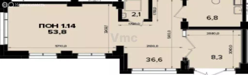 Помещение свободного назначения (54 м) - Фото 2